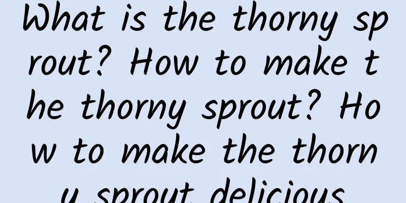 What is the thorny sprout? How to make the thorny sprout? How to make the thorny sprout delicious