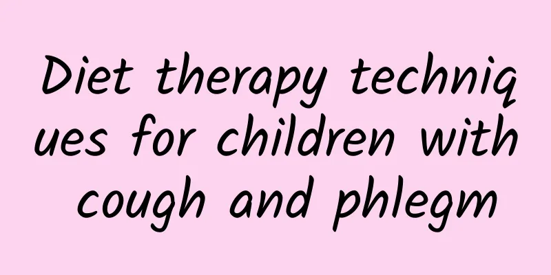 Diet therapy techniques for children with cough and phlegm