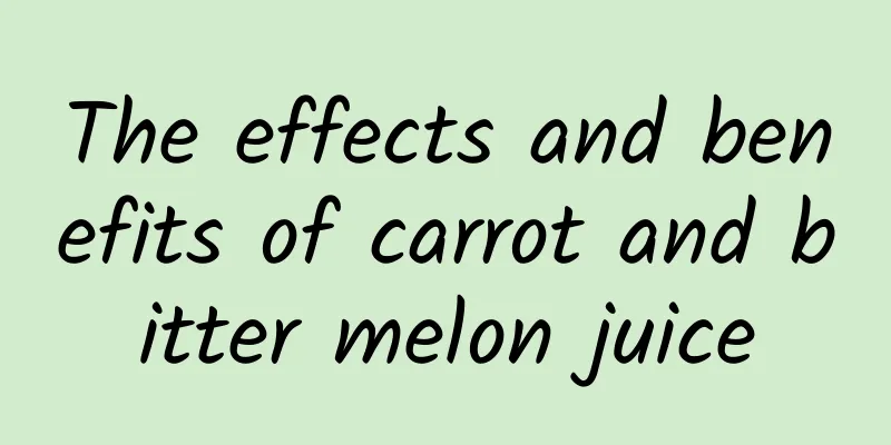 The effects and benefits of carrot and bitter melon juice