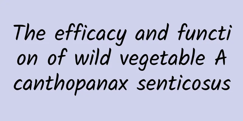 The efficacy and function of wild vegetable Acanthopanax senticosus