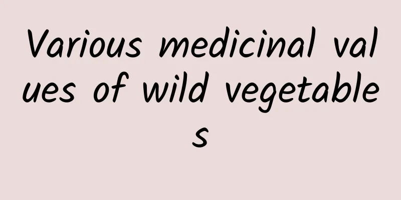 Various medicinal values ​​of wild vegetables