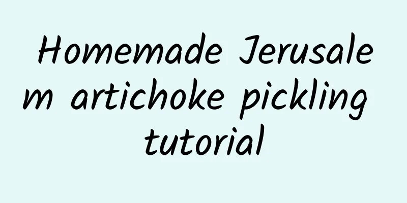 Homemade Jerusalem artichoke pickling tutorial