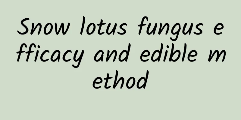 Snow lotus fungus efficacy and edible method