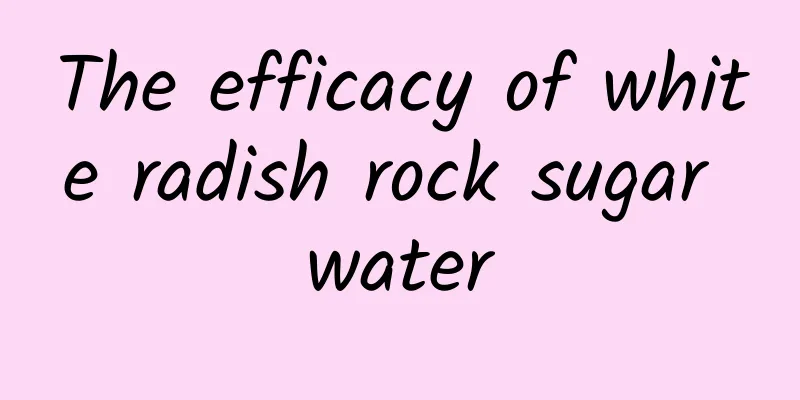 The efficacy of white radish rock sugar water