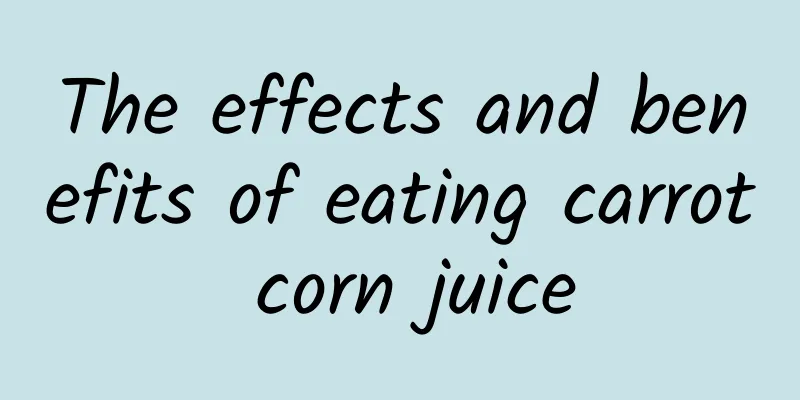 The effects and benefits of eating carrot corn juice