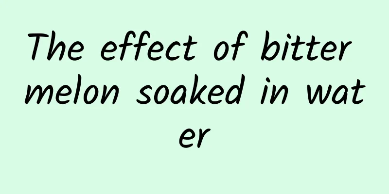 The effect of bitter melon soaked in water