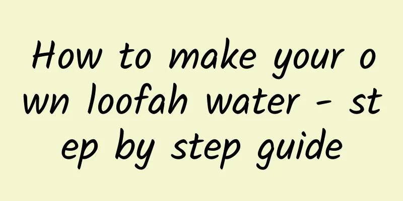 How to make your own loofah water - step by step guide