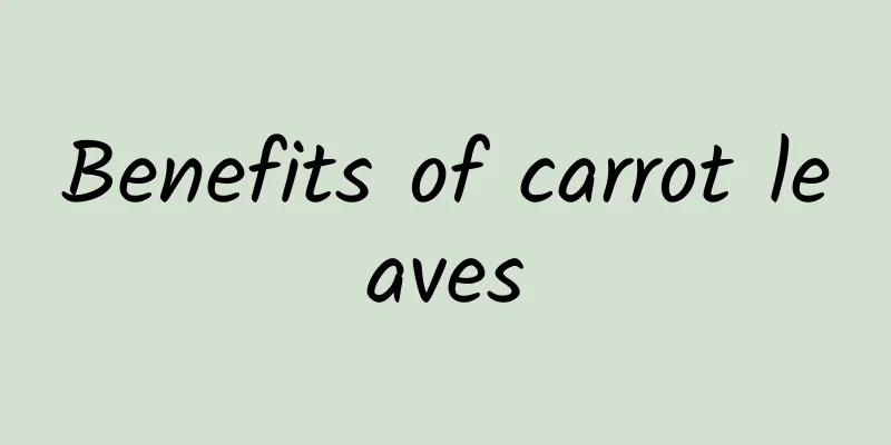 Benefits of carrot leaves