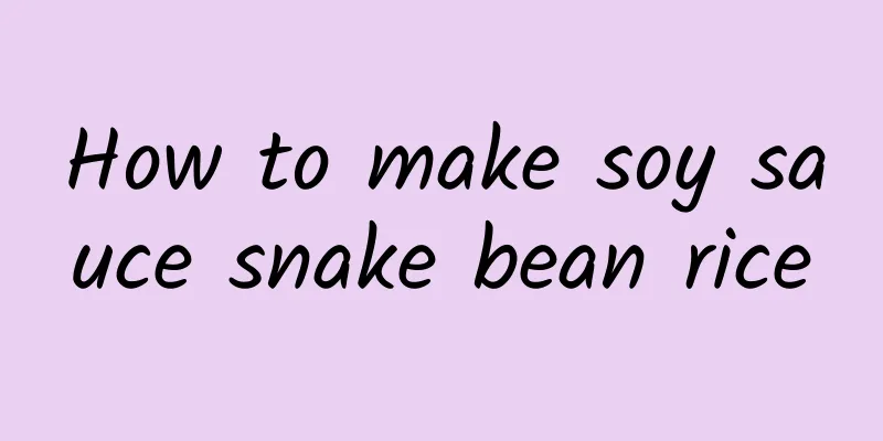 How to make soy sauce snake bean rice