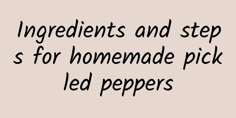 Ingredients and steps for homemade pickled peppers