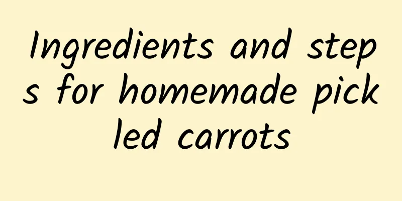 Ingredients and steps for homemade pickled carrots