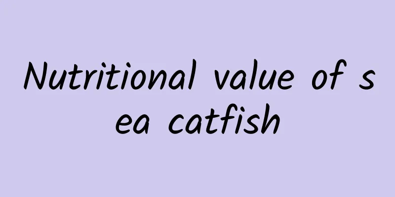 Nutritional value of sea catfish