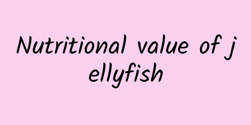 Nutritional value of jellyfish