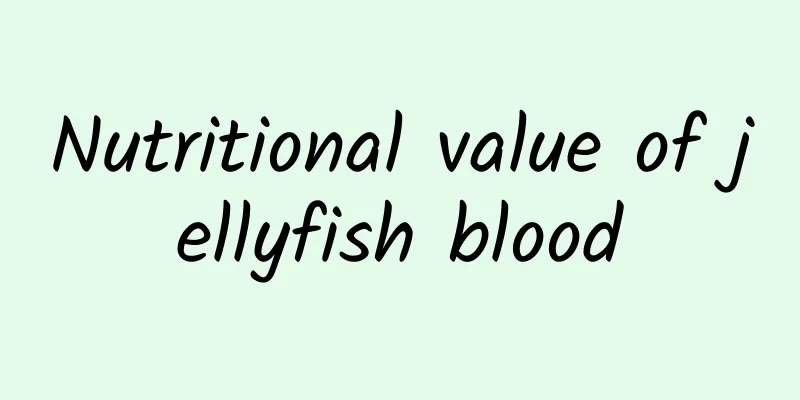 Nutritional value of jellyfish blood