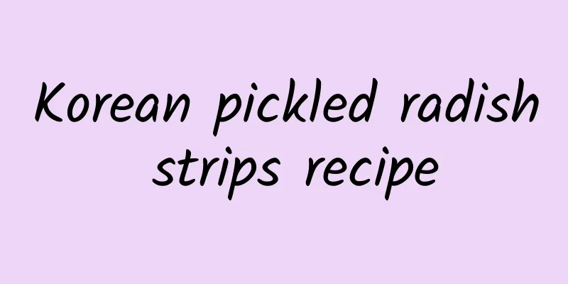 Korean pickled radish strips recipe