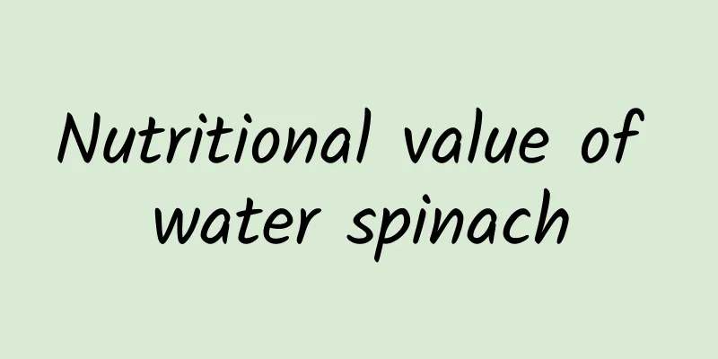 Nutritional value of water spinach