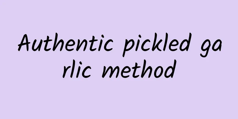 Authentic pickled garlic method