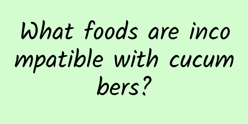 What foods are incompatible with cucumbers?