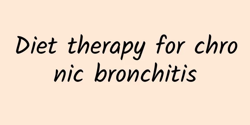 Diet therapy for chronic bronchitis