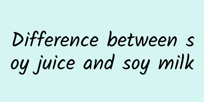 Difference between soy juice and soy milk