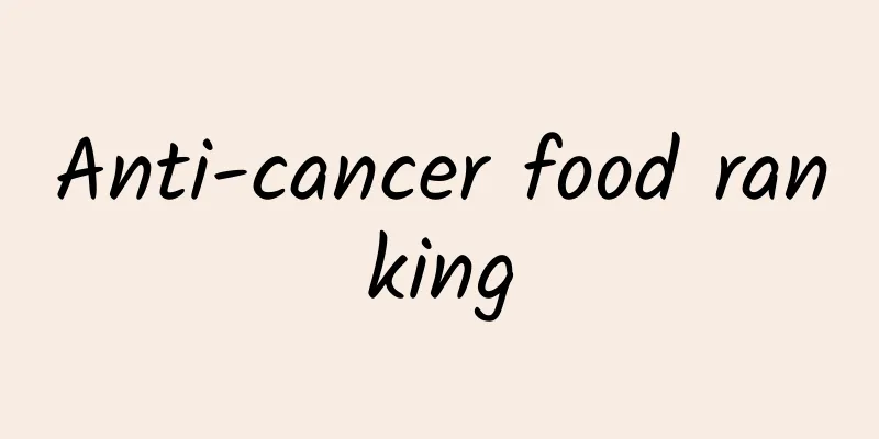 Anti-cancer food ranking