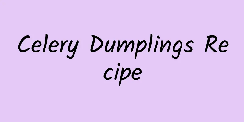 Celery Dumplings Recipe