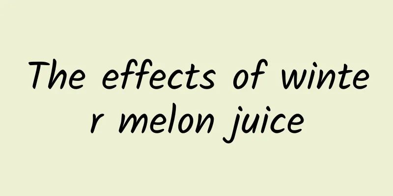 The effects of winter melon juice