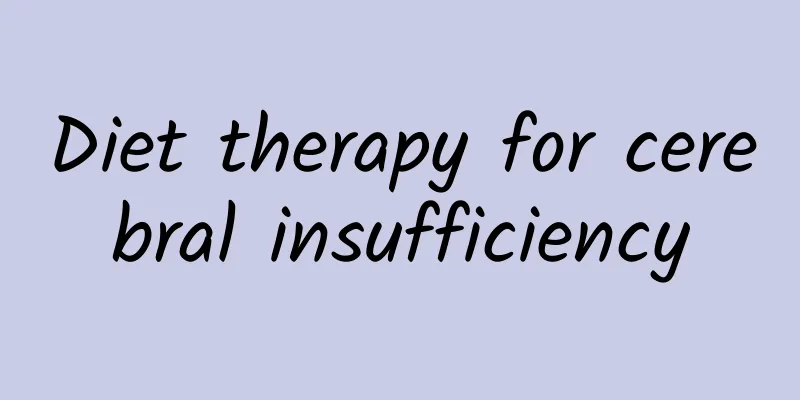 Diet therapy for cerebral insufficiency