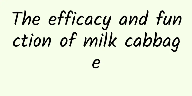 The efficacy and function of milk cabbage