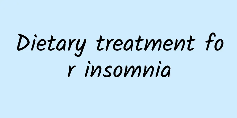 Dietary treatment for insomnia