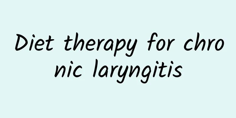 Diet therapy for chronic laryngitis