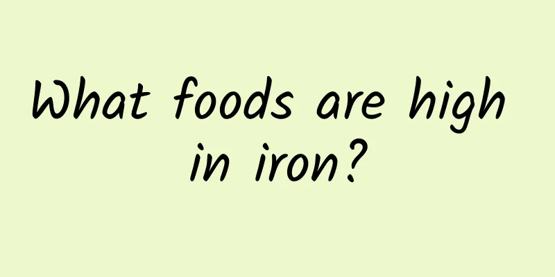 What foods are high in iron?