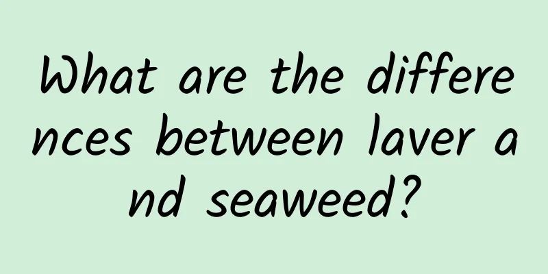 What are the differences between laver and seaweed?