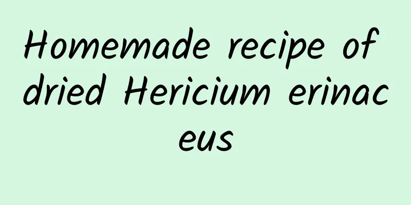 Homemade recipe of dried Hericium erinaceus