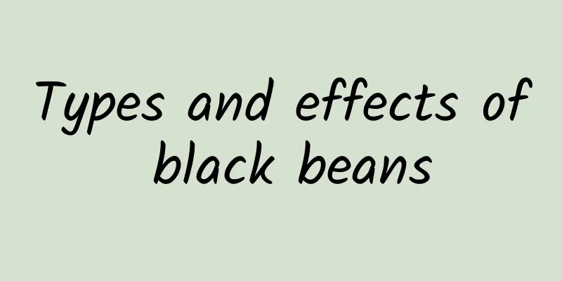 Types and effects of black beans