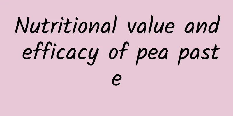 Nutritional value and efficacy of pea paste