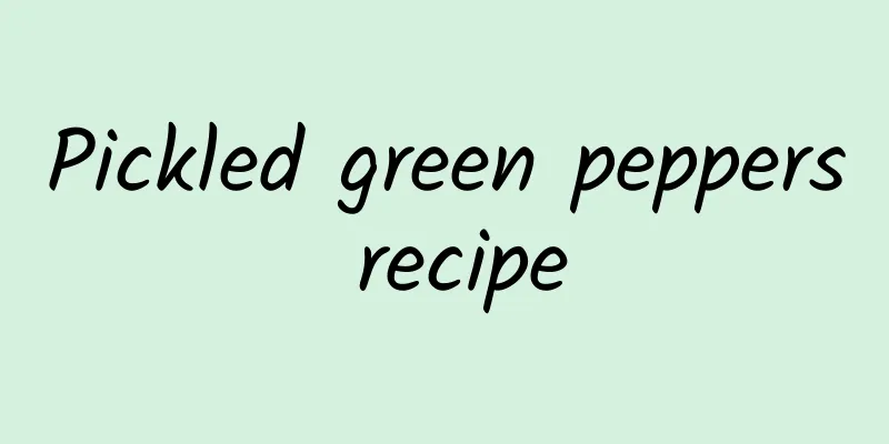 Pickled green peppers recipe