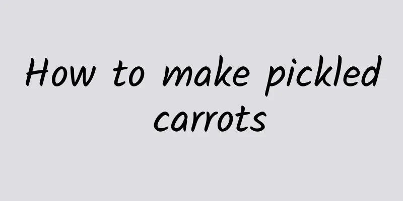 How to make pickled carrots