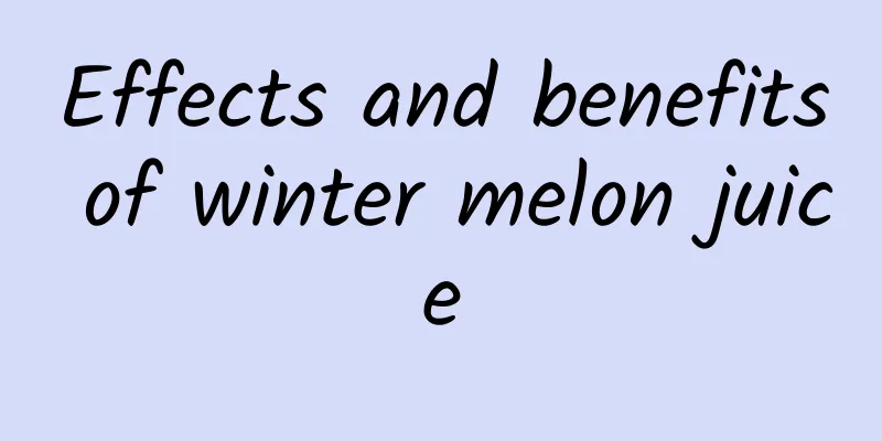 Effects and benefits of winter melon juice