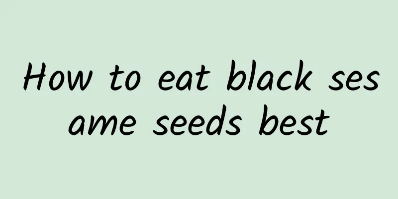 How to eat black sesame seeds best