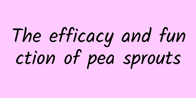 The efficacy and function of pea sprouts