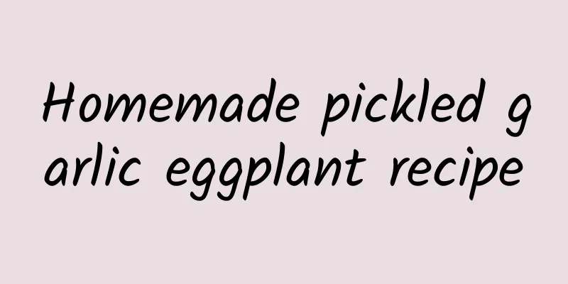 Homemade pickled garlic eggplant recipe