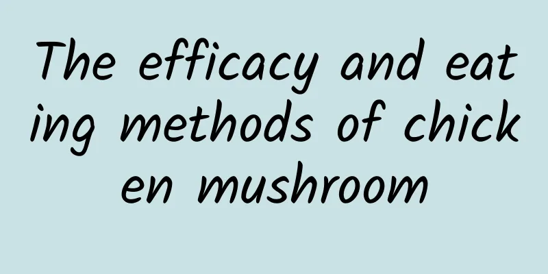 The efficacy and eating methods of chicken mushroom