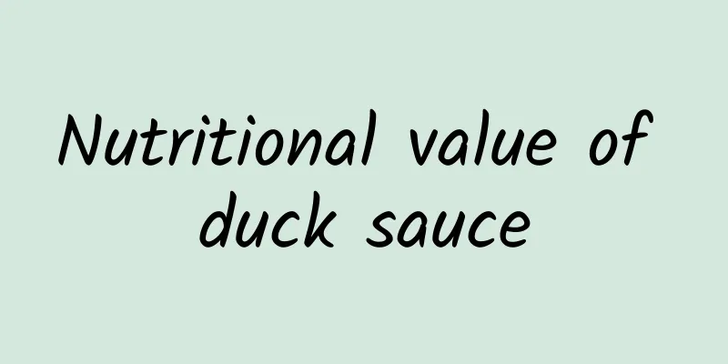 Nutritional value of duck sauce