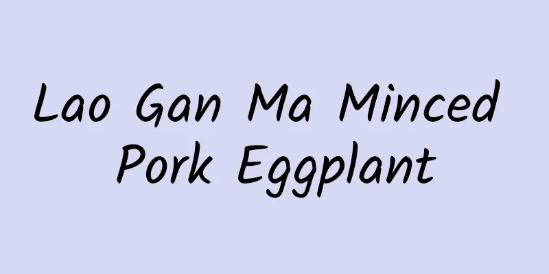 Lao Gan Ma Minced Pork Eggplant