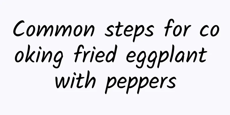 Common steps for cooking fried eggplant with peppers