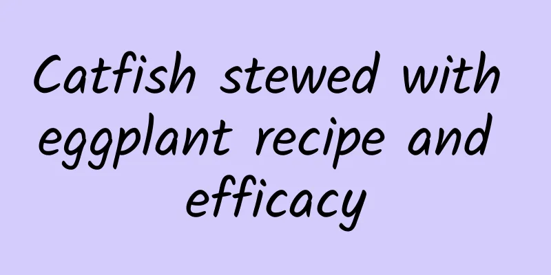 Catfish stewed with eggplant recipe and efficacy