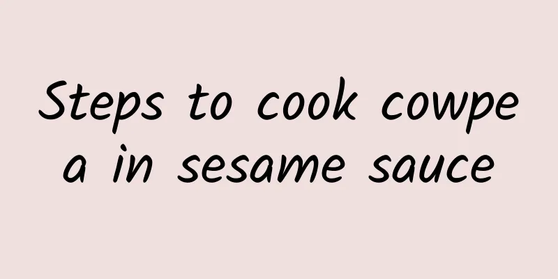 Steps to cook cowpea in sesame sauce