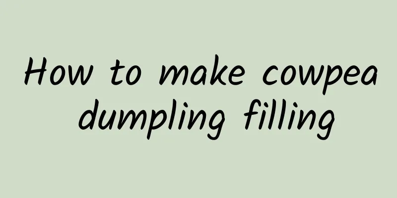 How to make cowpea dumpling filling