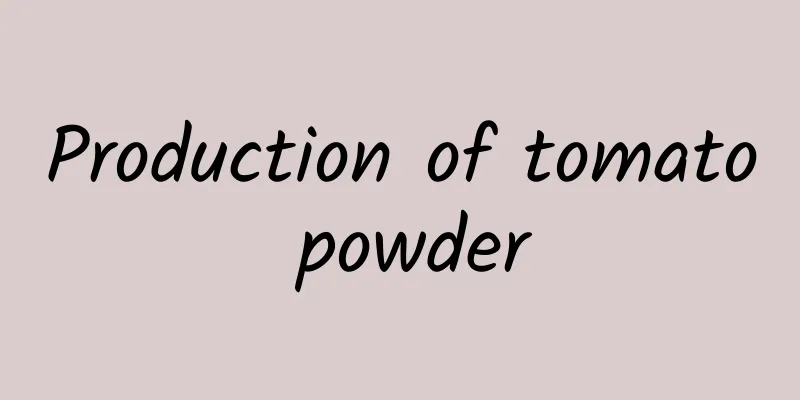 Production of tomato powder